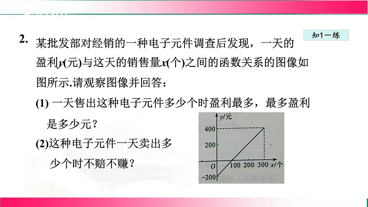 20.4 函数的初步应用 课件-2024-2025学年冀教版八年级数学下册第8页