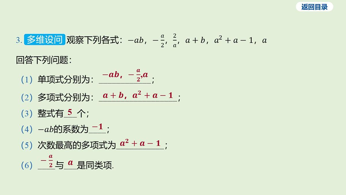 整式课件 2025年中考数学一轮专题复习第8页