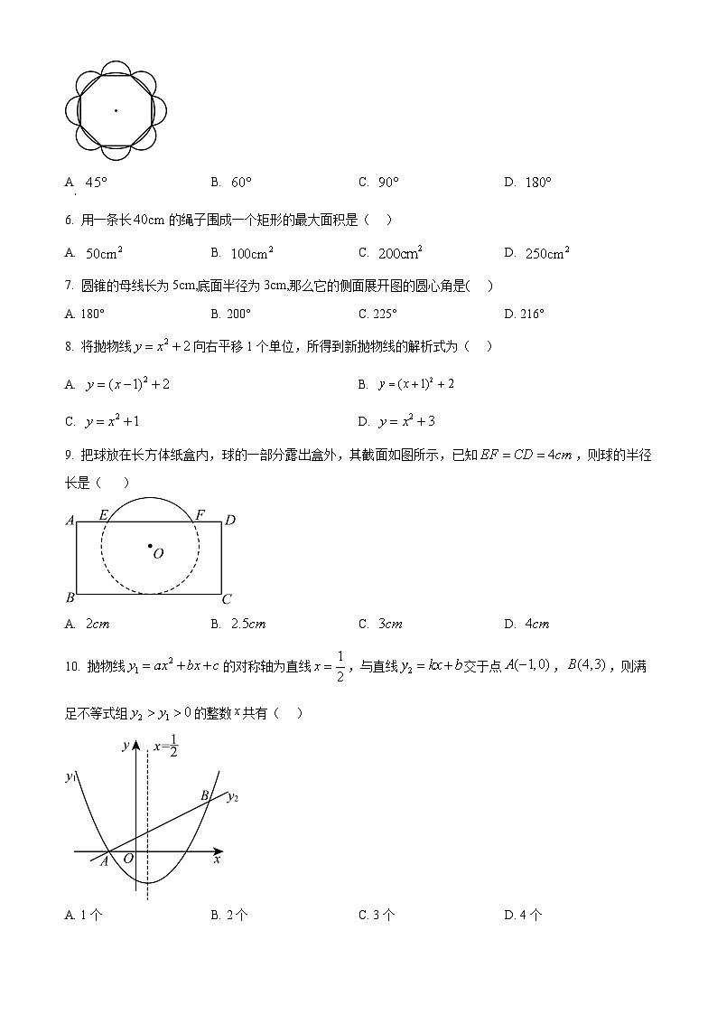 湖北省咸宁市咸安区2024-2025学年九年级上学期1月期末数学试题（原卷版+解析版）第2页