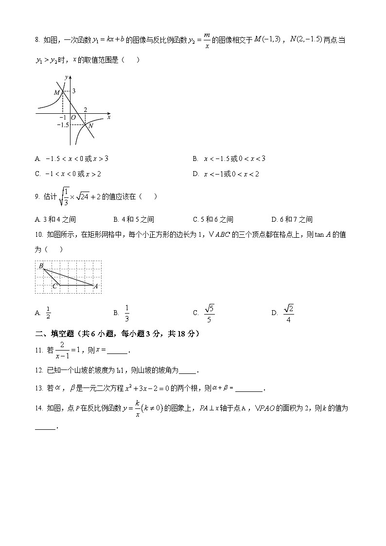 湖南省长沙市立信中学2024—2025学年下学期九年级第一次月考数学试卷（原卷版+解析版）第2页