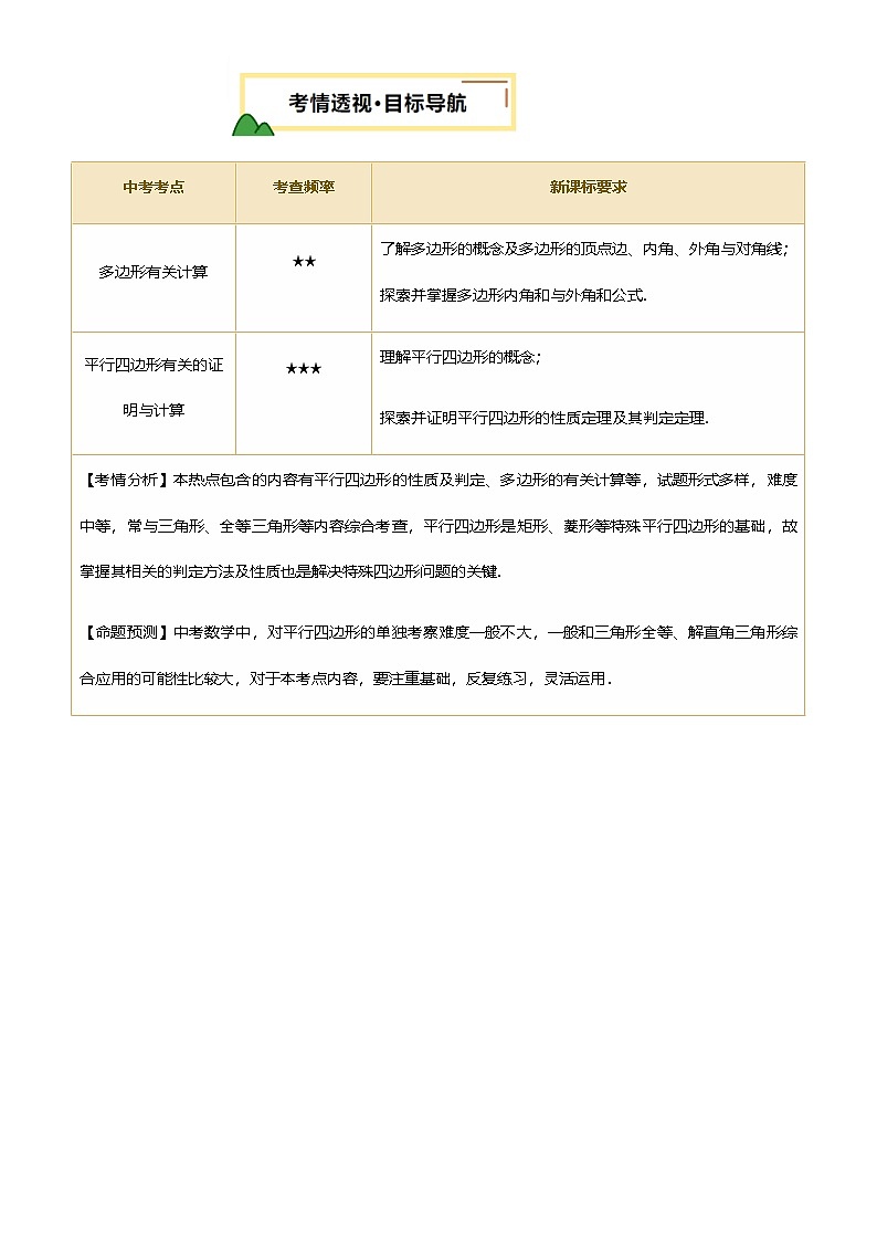 中考数学——多边形与平行四边形(含6种解题技巧))(含答案)练习第3页