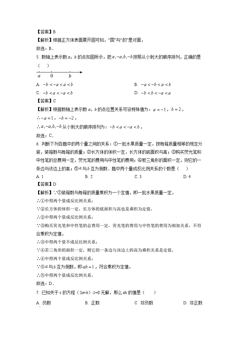 2024~2025学年河南省驻马店市平舆县七年级上学期1月期末 (1)数学试卷（解析版）第2页
