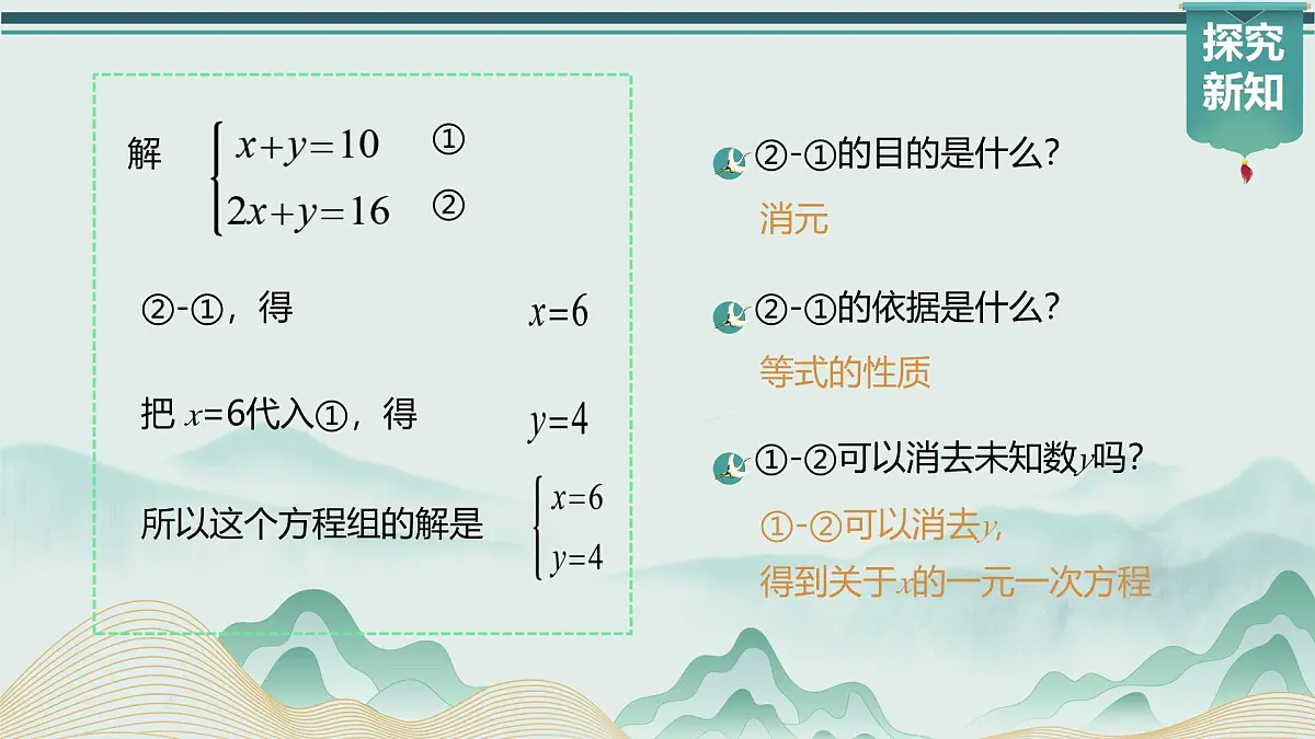 10.2.2 加减消元法（课件）2024-2025学年新教材七年级下册数学第8页