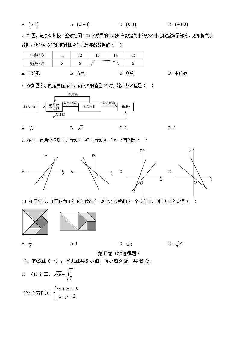 广东省佛山市禅城区2024-2025学年八年级上学期期末考试数学试题（原卷版+解析版）第2页