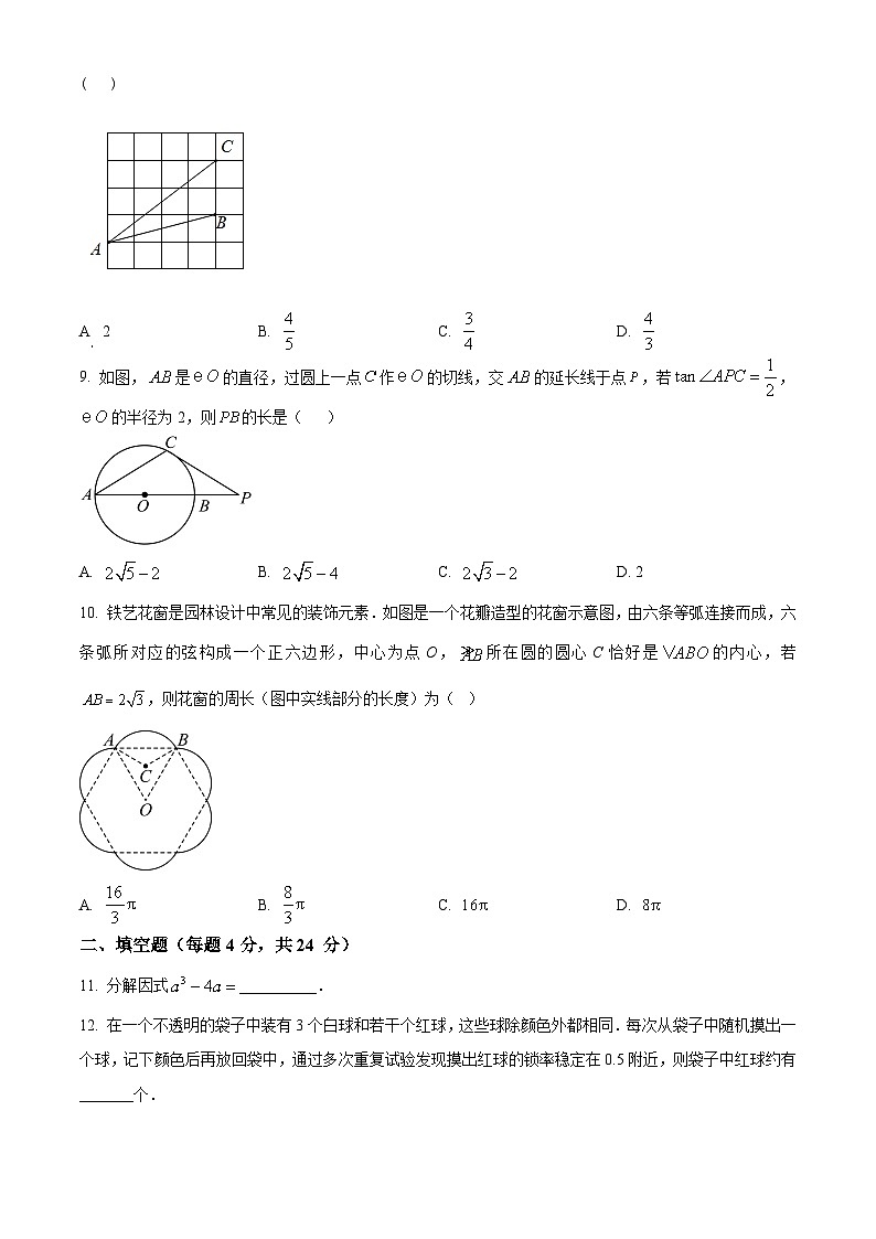 福建省漳州市实验中学2024-2025学年下学期九年级3月月考数学试题（原卷版+解析版）第2页