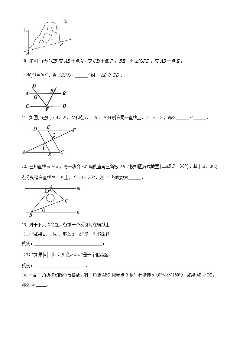 上海市张江集团中学2024-2025学年下学期3月月考七年级数学试题（原卷版+解析版）第3页