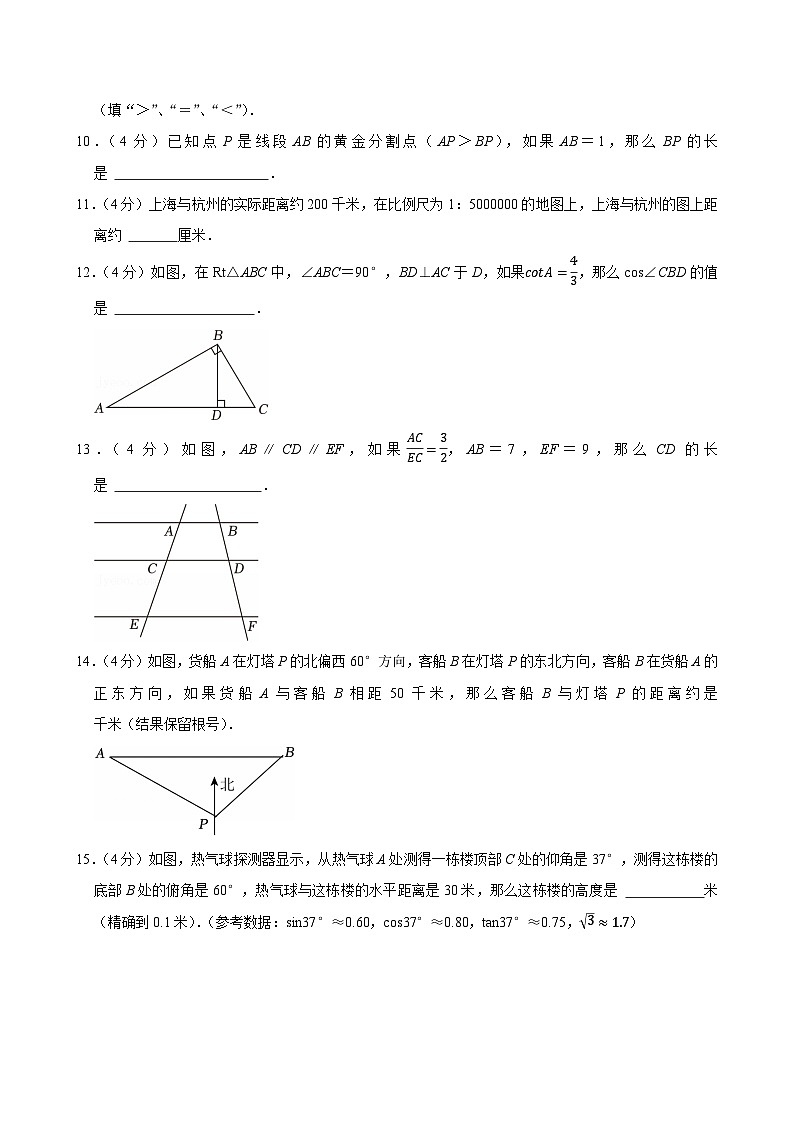 2025年上海市徐汇区中考数学一模试卷第2页
