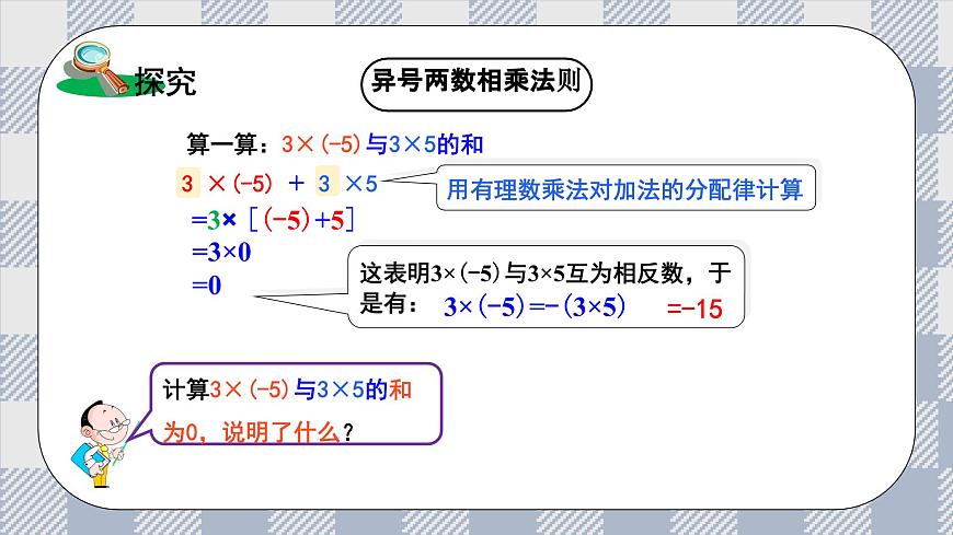 新湘教版初中数学七年级上册1.5.1《有理数的乘法》课件第7页