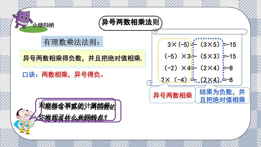 新湘教版初中数学七年级上册1.5.1《有理数的乘法》课件第8页