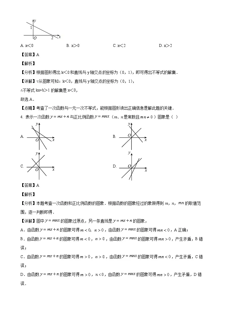 上海闵行区2024-2025学年下学期八年级 数学月考试卷（含解析）第2页