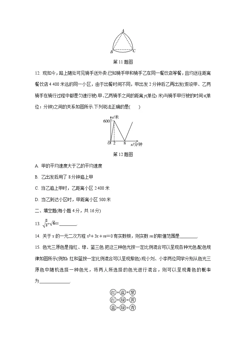 贵州省毕节市2024-2025学年初中学业水平考试数学模拟检测试卷（附答案）第3页