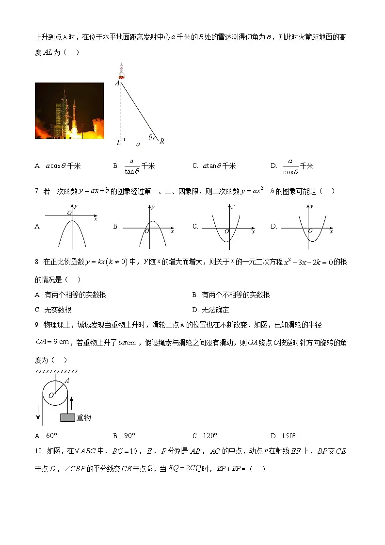 河南省安阳市安阳县2024-2025学年九年级上学期1月期末数学试题（原卷版+解析版）第2页