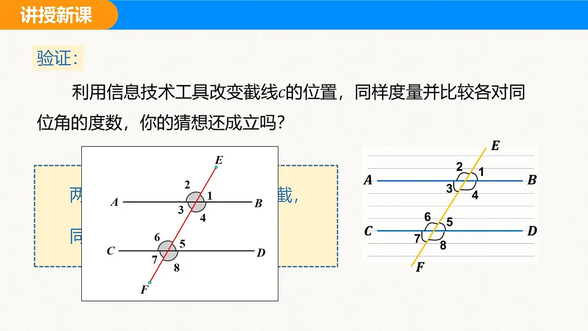 沪科版（2024）七年级数学下册课件 10.3 平行线的性质第6页