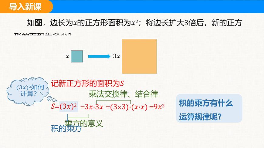 沪科版（2024）七年级数学下册课件 8.1.2 第2课时 积的乘方第4页