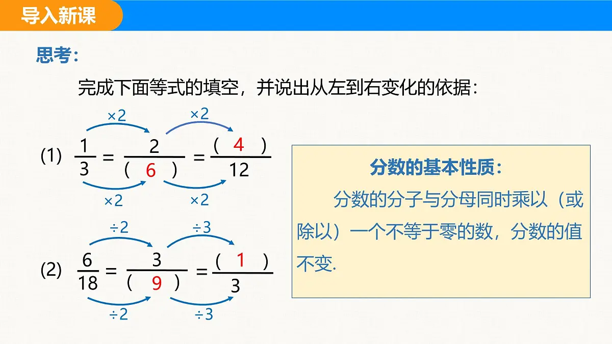 沪科版（2024）七年级数学下册课件 9.1 第2课时 分式的基本性质第4页
