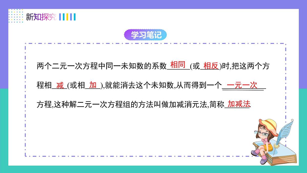10.2.2加减消元法（同步课件） 2025学年七年级数学下册（人教版2024）第6页