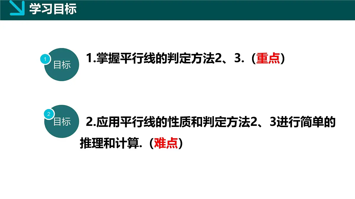 4.4平行线的判定方法2（同步课件）2025学年七年级数学下册（湘教版2024）第2页