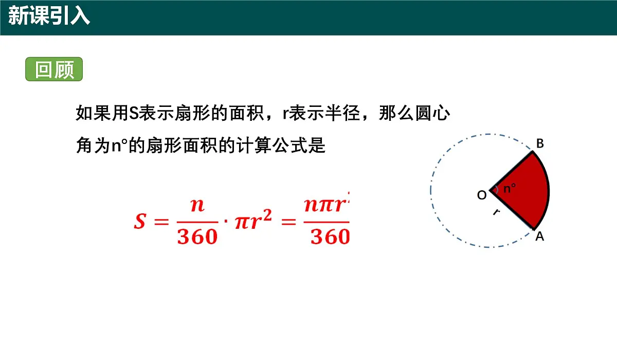 6.2.2 扇形的面积（第二课时+扇形的面积及应用）2025学年六年级数学下册（沪教版2024） 课件第3页