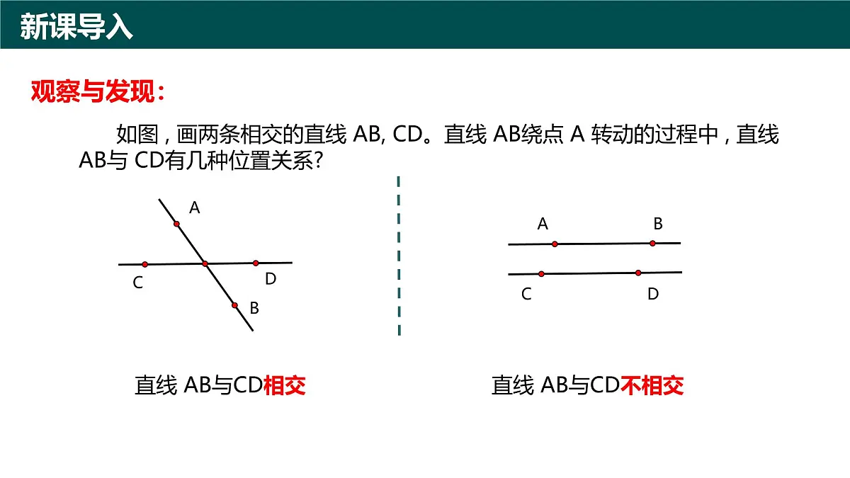 8.2平行线及其判定（第1课时+平行线）2025学年七年级数学下册（青岛版2024） 课件第2页