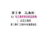 華師大（2024版）數(shù)學(xué)七年級(jí)下冊(cè)8.1.1 第2課時(shí) 三角形中的重要線段課件