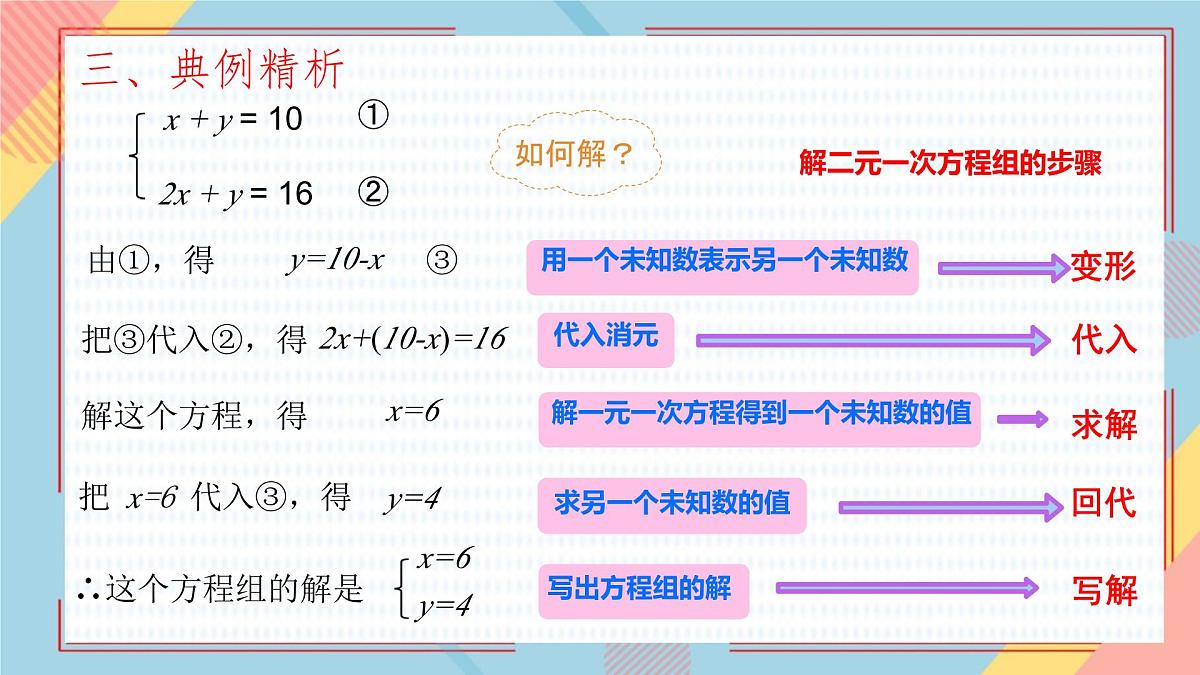 10.2 消元——解二元一次方程组（课件）-2024-2025学年新教材七年级下册数学（人教版2024）第5页