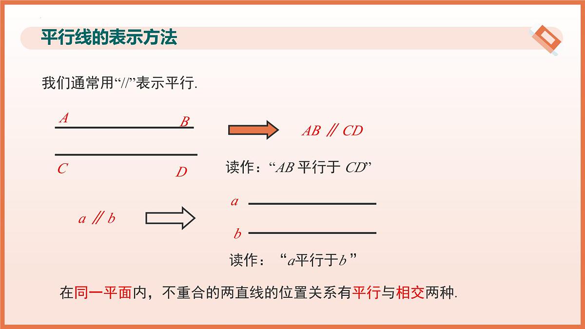 16.2 平行线（第1课时平行公理）（教学课件）2025学年七年级数学下册（沪教版2024）第7页