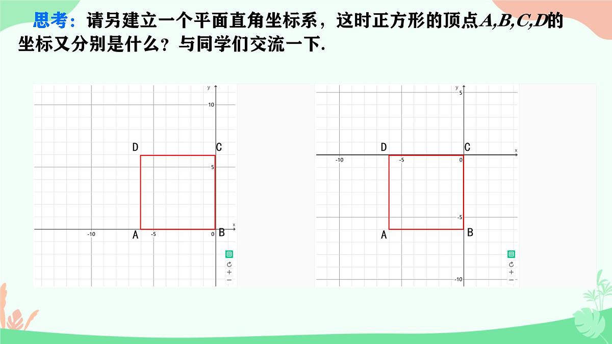 初中 数学  人教版（2024） 七年级下册9.1.2坐标描述简单几何图形  课件第4页