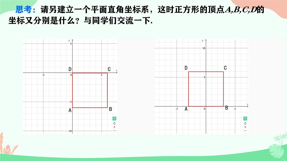 初中 数学  人教版（2024） 七年级下册9.1.2坐标描述简单几何图形  课件第5页