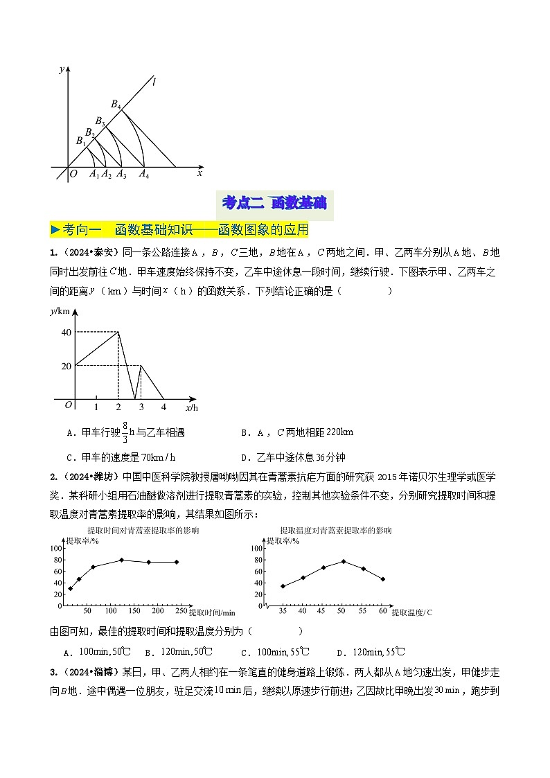 专题08 平面直角坐标系与函数基础（原卷版） 第3页