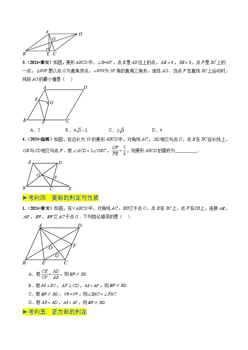 专题19 特殊的四边形（原卷版）第3页