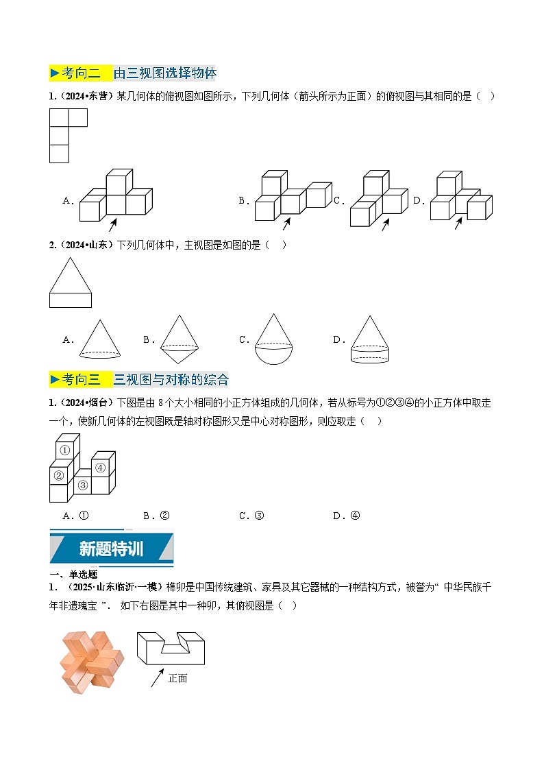 专题25 投影与视图（原卷版）第3页
