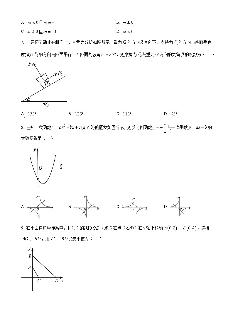 2025年新疆乌鲁木齐市天山区新疆生产建设兵团第一中学中考模拟预测数学试题（原卷版+解析版）第2页