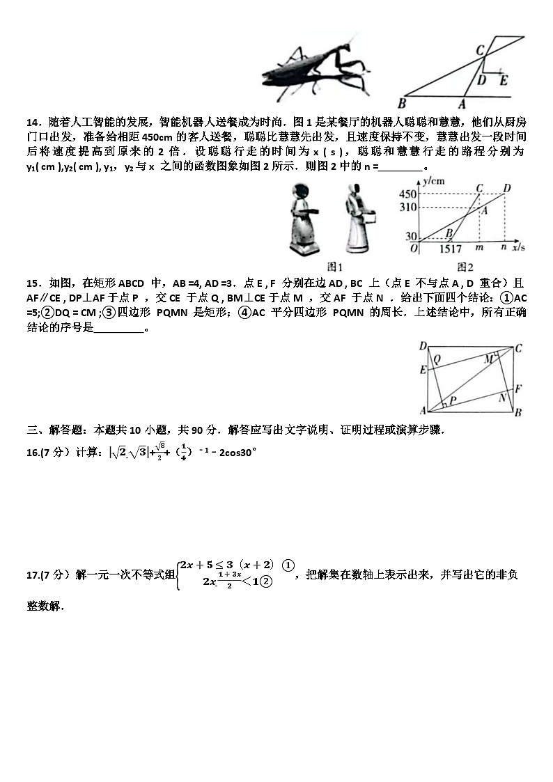 2025年九年级下学期数学模拟考试试题以及答案(适用北师大版)第3页