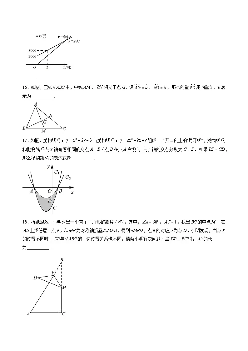 数学（上海卷）（考试版）第3页