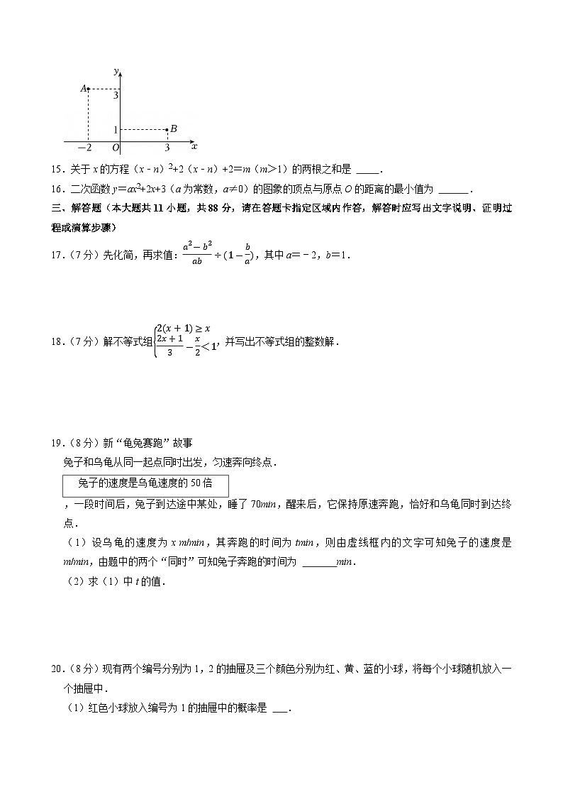 数学（南京卷）（考试版）第3页