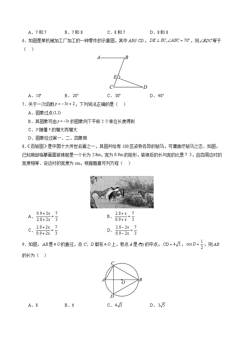 数学（湖南卷）（考试版A4）第2页