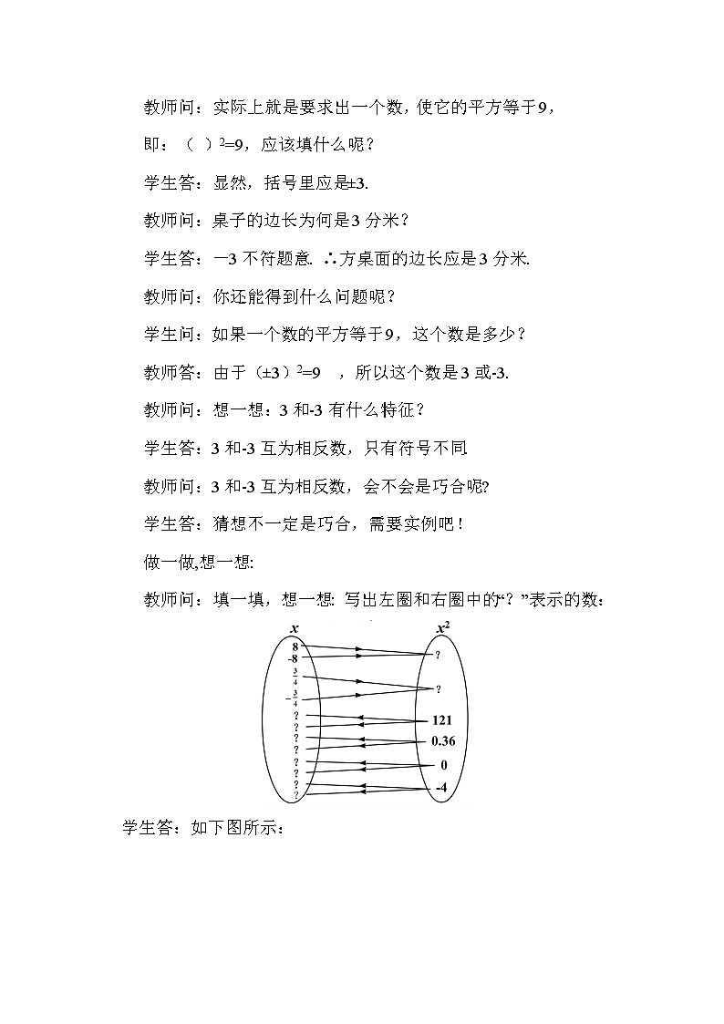 8.1 平方根（第1课时）2025年春初中数学人教版七年级下册教案第3页
