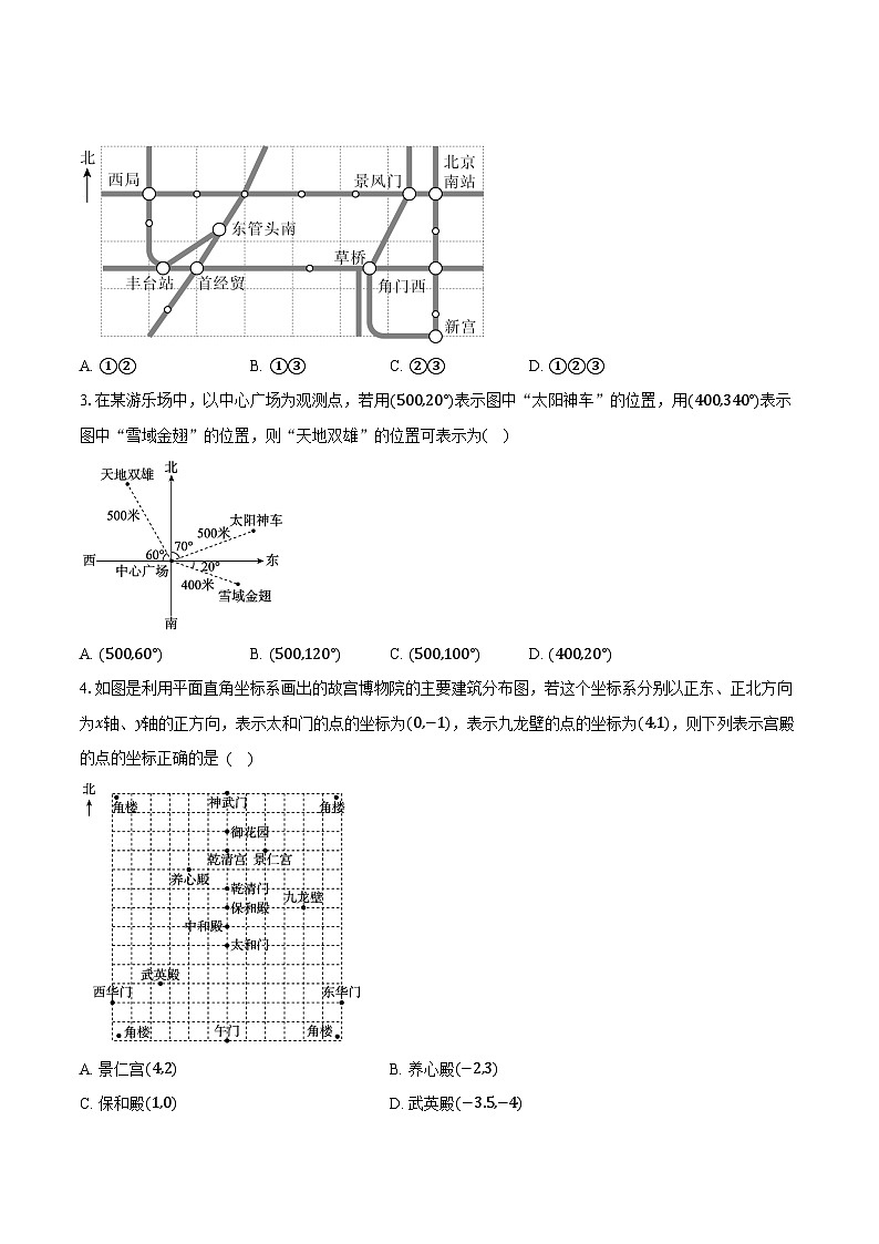 9.2坐标方法的简单应用 人教版（2024）初中数学七年级下册同步练习（含详细答案解析）第2页