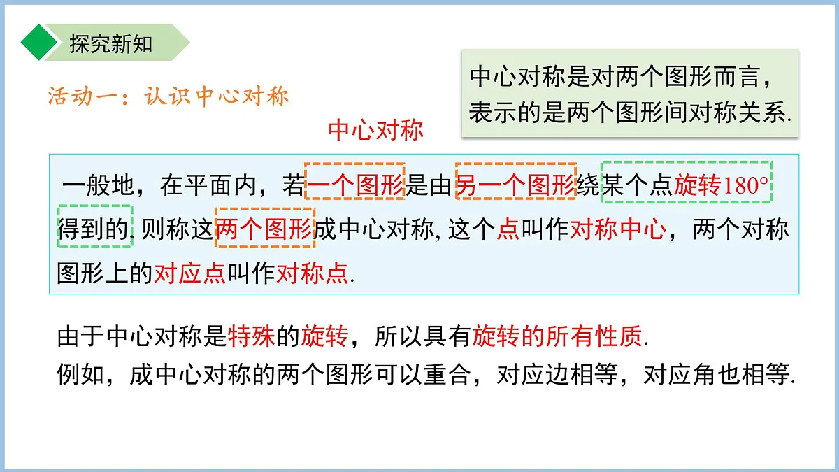 旋转第3课时 9.3.3 中心对称与中心对称图形 课件 数学苏科版（2024）七年级下册第5页