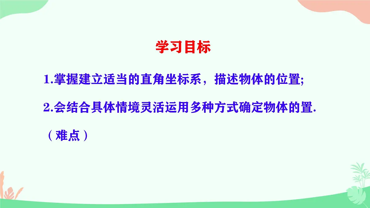 初中 数学 人教版（2024）七年级下册9.2.1 用坐标表示地理位置 课件第2页