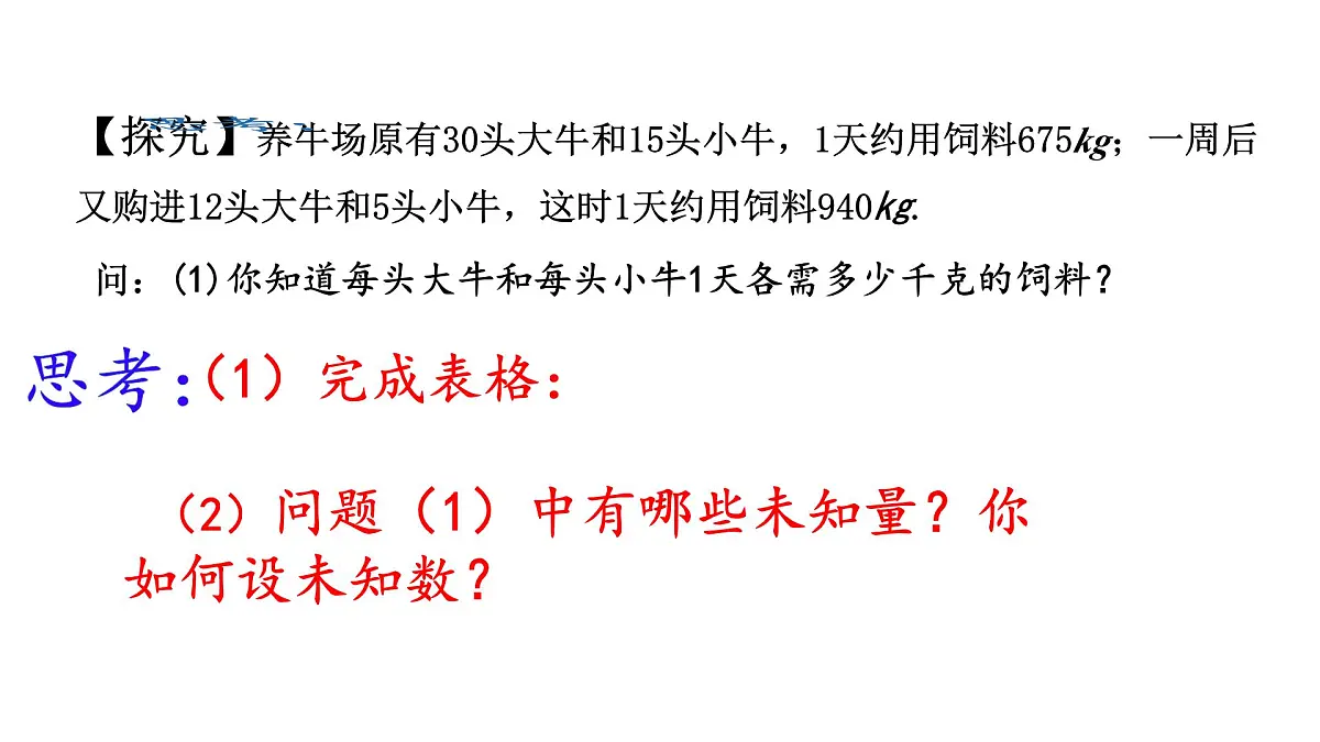 初中 数学 人教版（2024）七年级下册10.3 实际问题与二元一次方程组（第一课时） 课件第6页