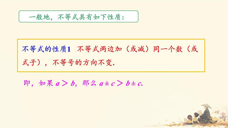 初中 数学 人教版（2024）七年级下册11.1.2 不等式的性质 课件第7页