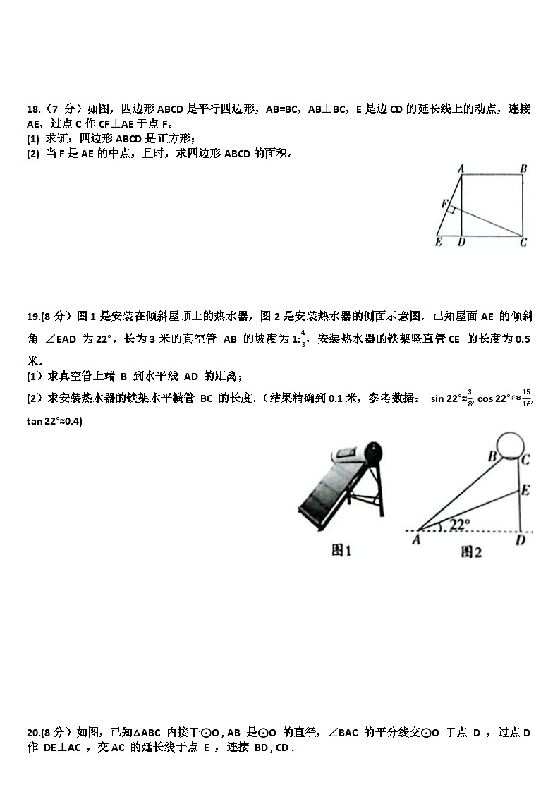 2025年九年级下学期数学模拟考试试题以及答案(适用北师大版)第3页