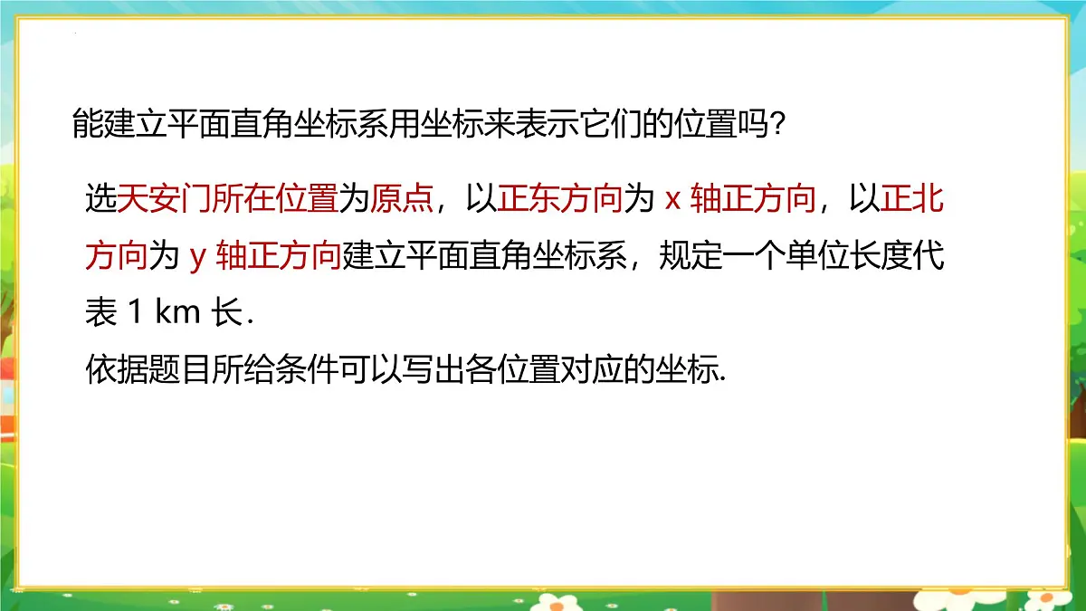 9.2.1用坐标表示地理位置 课件 2024-2025学年人教版数学七年级下册第6页