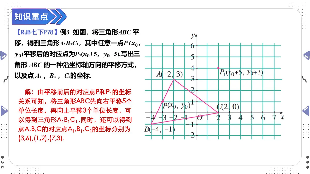 9.2.2 用坐标表示平移（二）课件　　-2024—2025学年人教版数学七年级下册第7页