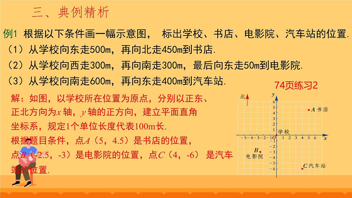 9.2.1 用坐标表示地理位置 课件 2024--2025学年人教版七年级数学下册第5页
