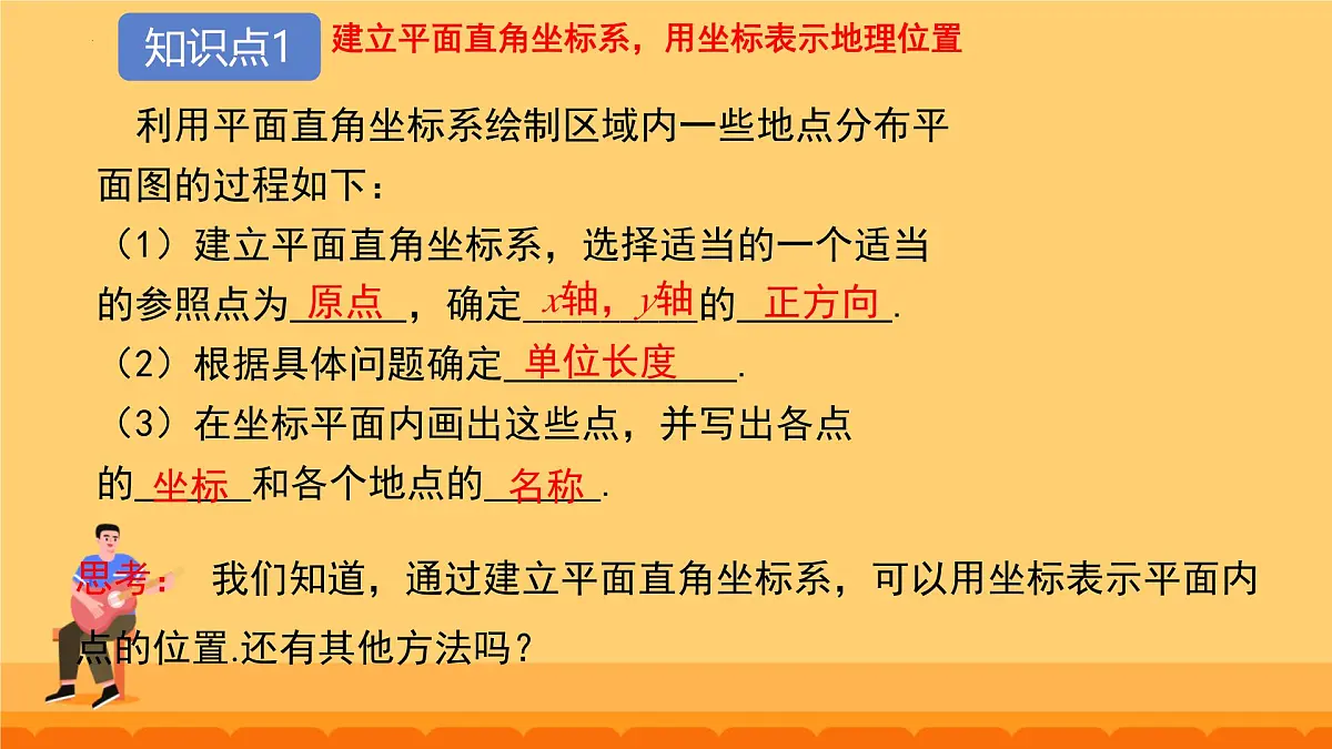 9.2.1 用坐标表示地理位置 课件 2024--2025学年人教版七年级数学下册第6页