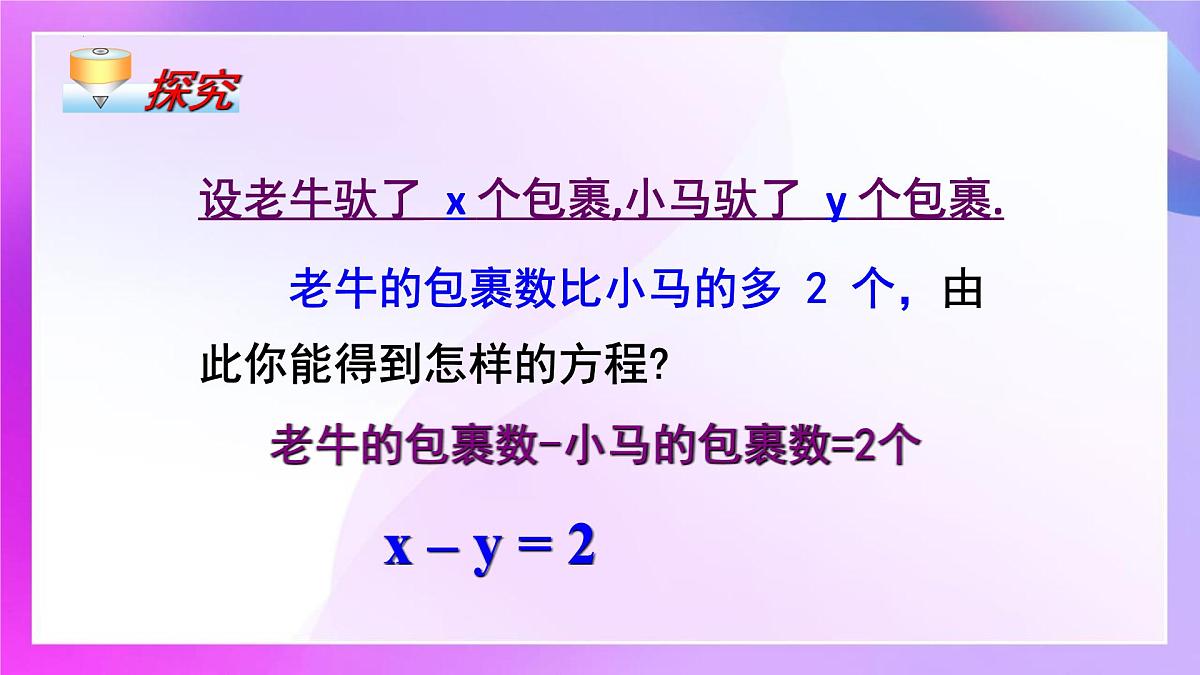10.1二元一次方程组的概念第二课时 课件-2024-2025学年人教版数学 七年级下册第8页