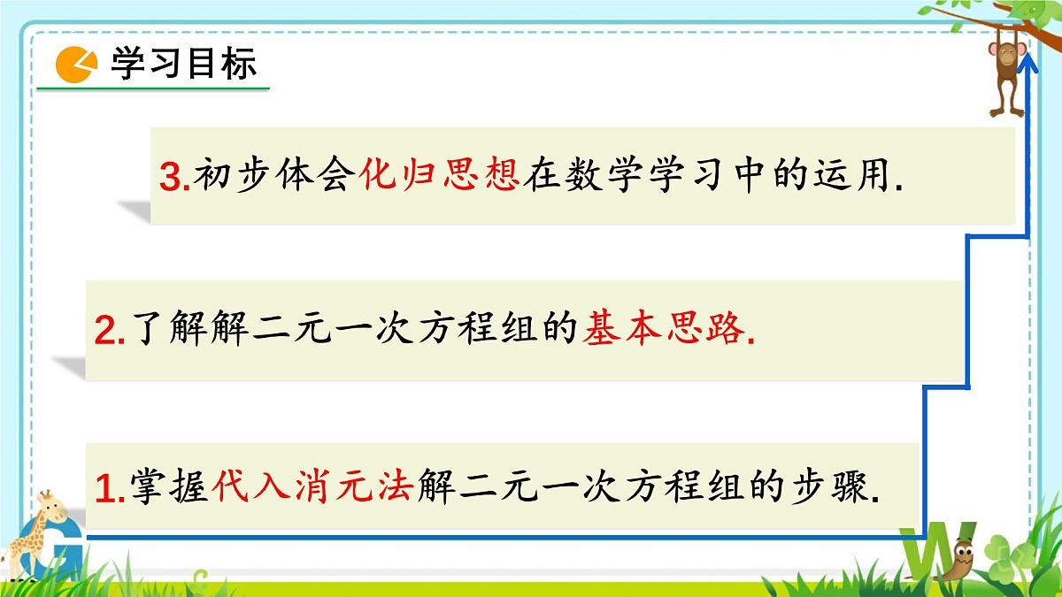 10.2.1解二元一次方程组--代入消元法课件-2024-2025学年人教版七年级下册数学第2页