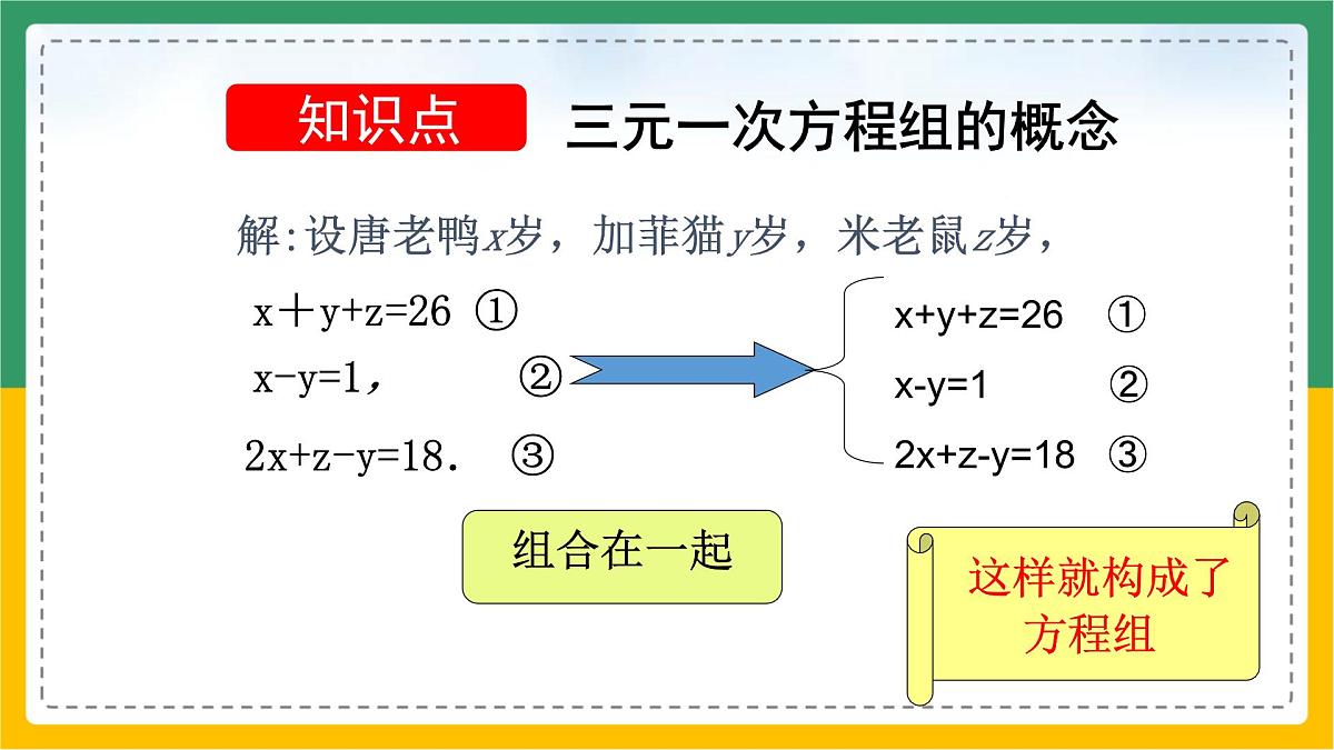 10.4  三元一次方程组的解法   课件-2024--2025学年人教版七年级数学下册第5页
